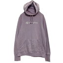 【中古】【古着】 Champion ロゴスウェット パーカー M ライトパープル チャンピオン プルオーバー 裏起毛 古着卸 アメリカ仕入 a606-6998