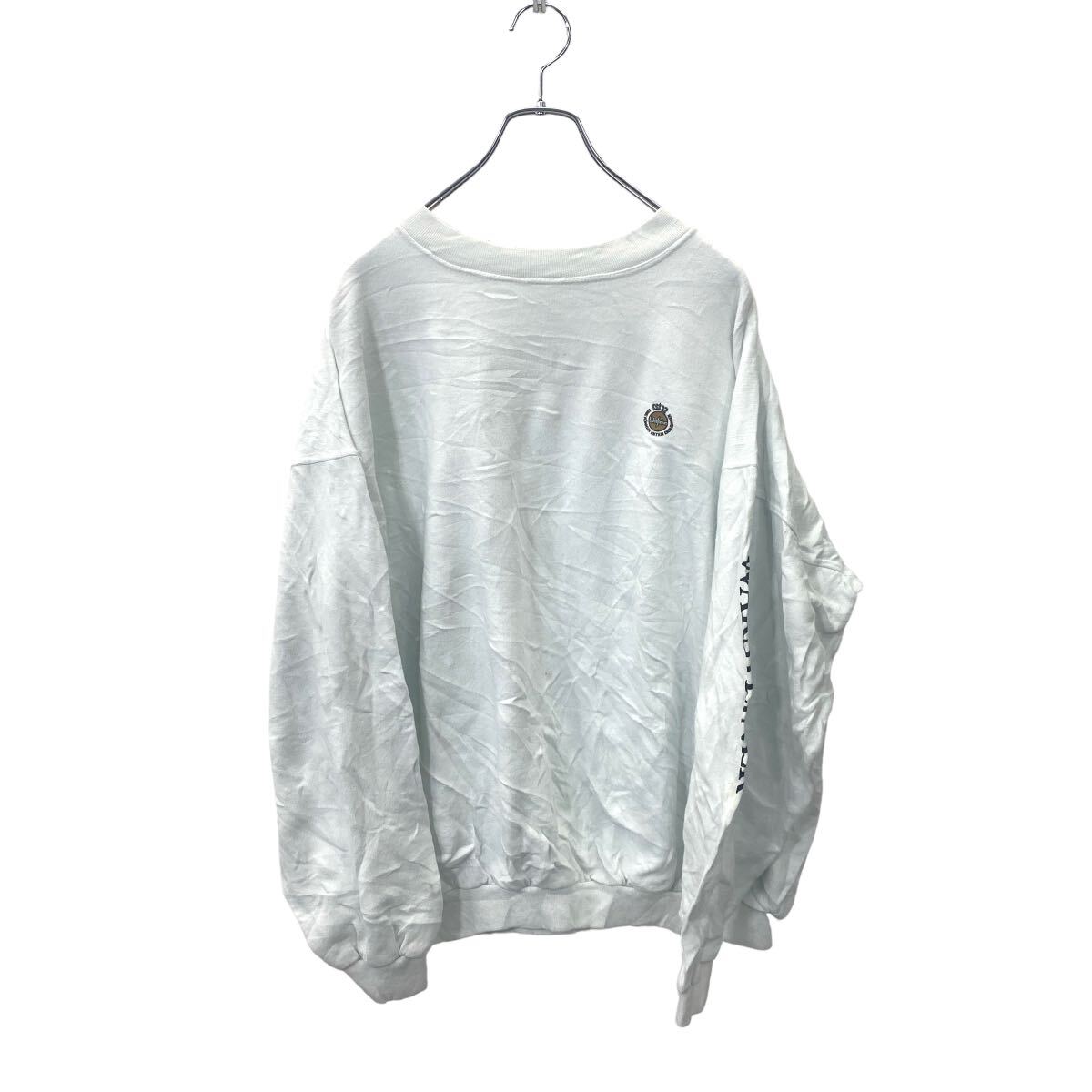 【中古】【古着】 SNAP ロゴ スウェット プリント スウェット トレーナー スナップ XXL サイズ ホワイト ビッグサイズ 古着卸 アメリカ仕入 t2406-4097