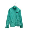 【中古】【古着】 patagonia フリース ジャケット パタゴニア S グリーン フルジップ 古着卸 アメリカ仕入 a607-5166