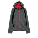 【中古】【古着】 Champion ジップアップ トラックジャケット XL 160〜 グレー チャンピオン パーカー 裏フリース ジャージ 古着卸 アメリカ仕入...