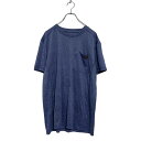 【中古】【古着】 Dickies 半袖 ロゴ ポケットTシャツ L ブルー ディッキーズ メッシュ スポーウェア クルーネック 古着卸 アメリカ仕入 a607-...