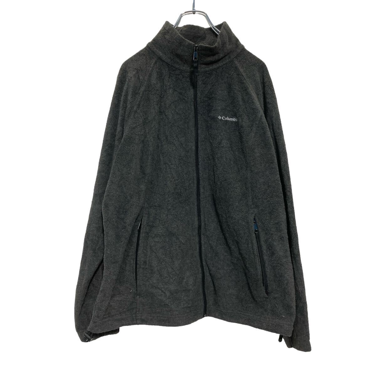【中古】【古着】 Columbia ジップアップ フリースジャケット XL ダークグレー コロンビア ビッグサイズ アウトドア 古着卸 アメリカ仕入 a607-5413