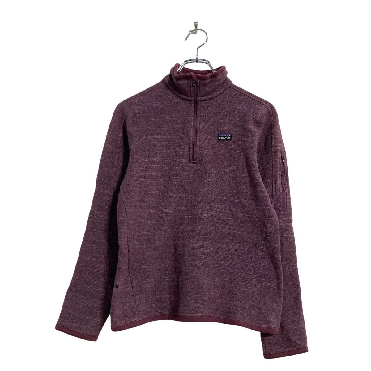 【中古】【古着】 patagonia ニット ジャケット レディース S パープル パタゴニア ハーフジップ アウトドア 古着卸 アメリカ仕入 a607-5484