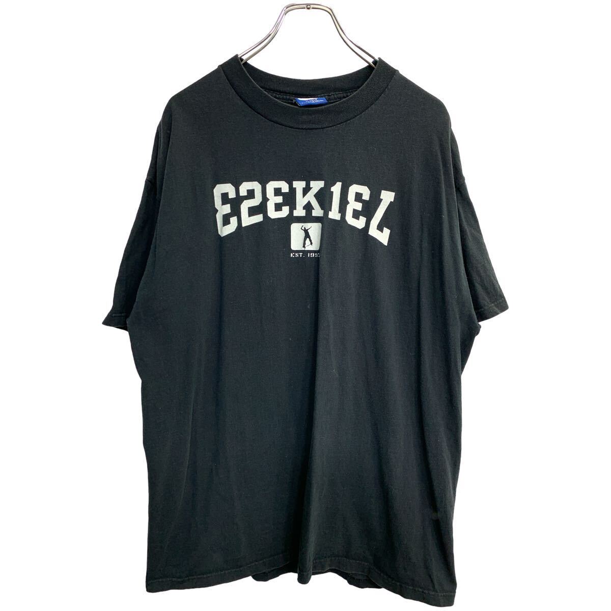 【中古】【古着】 半袖 プリント Tシャツ XLサイズ ブラック コットン USA製 古着卸 アメリカ仕入 t2407-3319