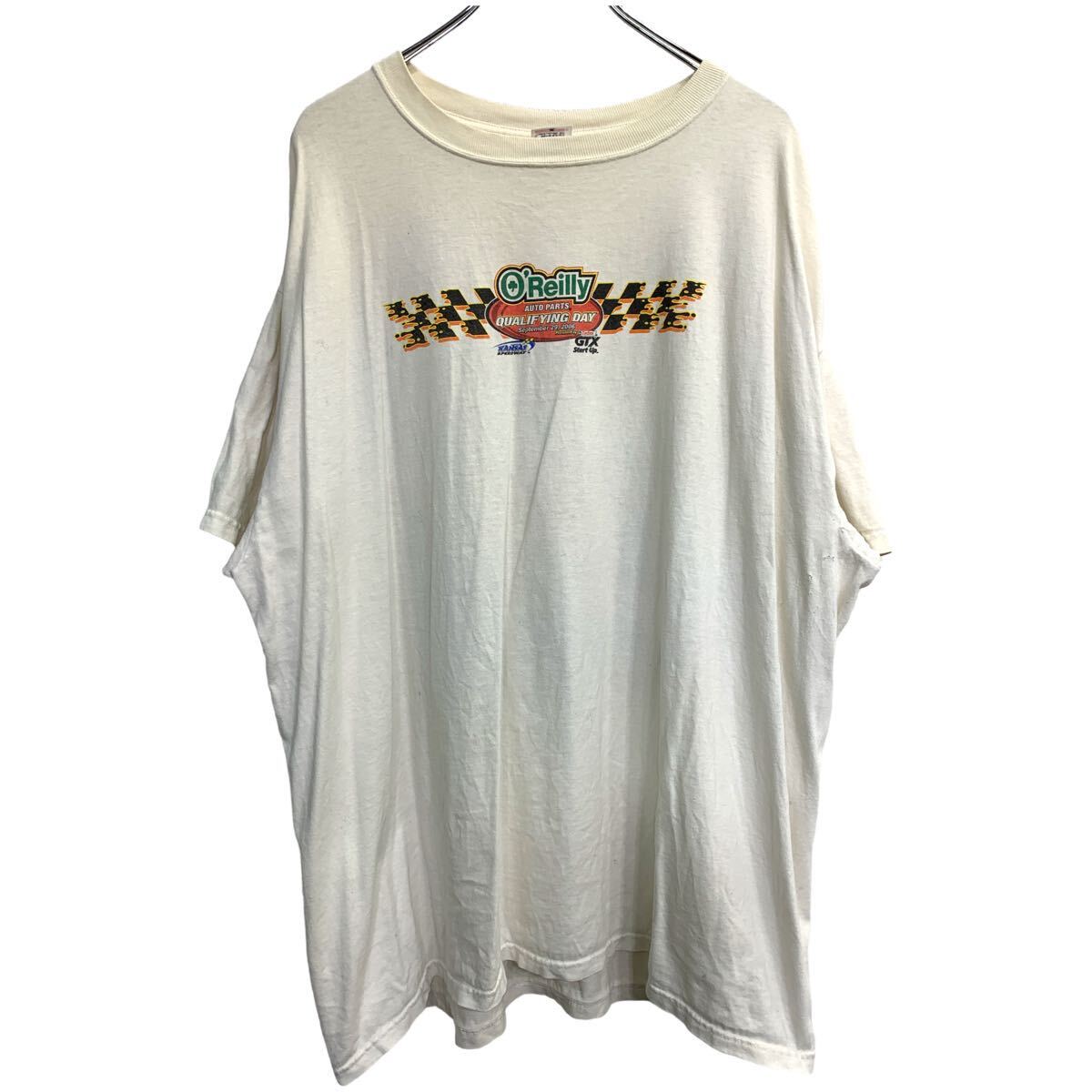 【中古】【古着】 anvil 半袖 プリント Tシャツ 2XLサイズ アンビル ビッグサイズ ホワイト コットン 古着卸 アメリカ仕入 t2407-3395