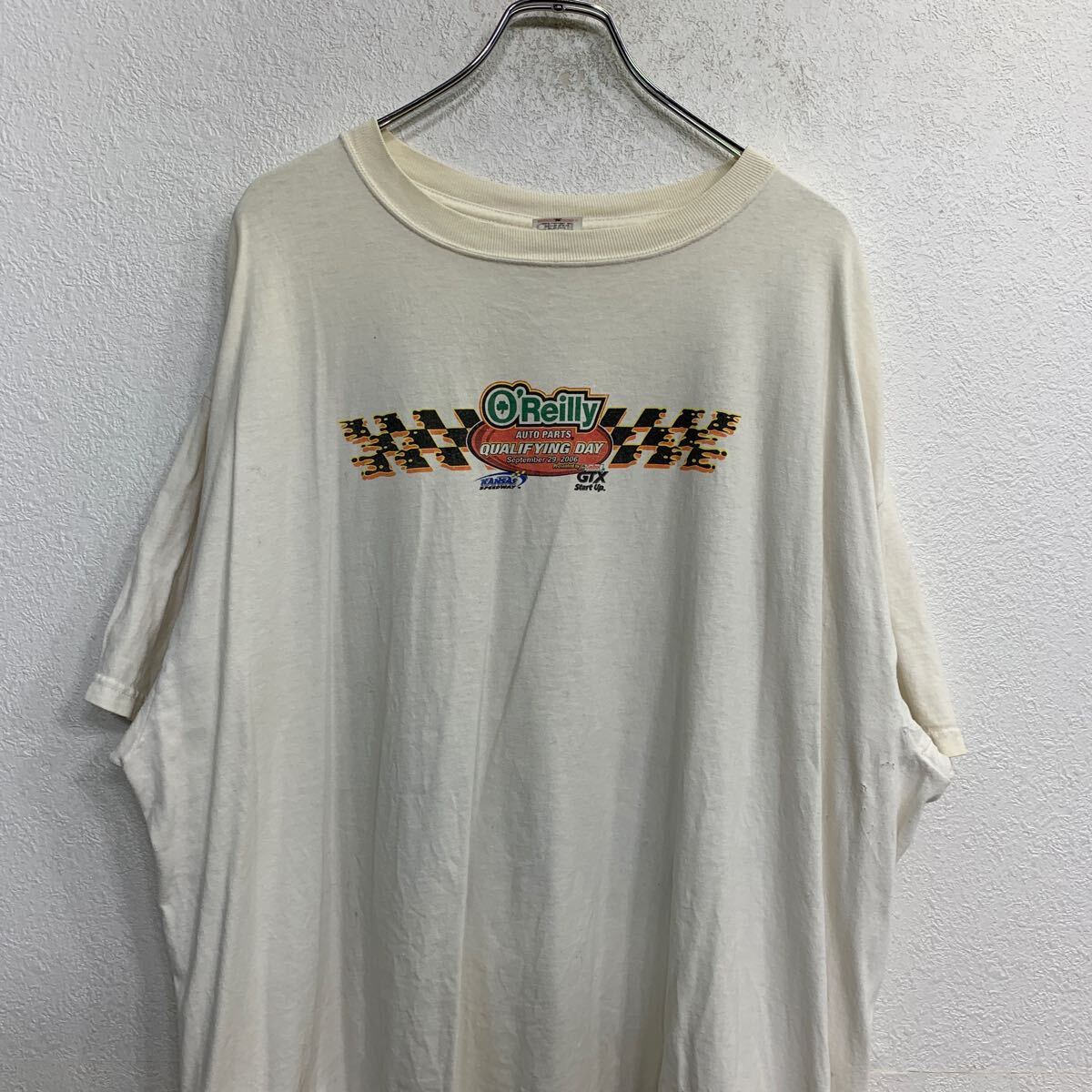 【中古】【古着】 anvil 半袖 プリント Tシャツ 2XLサイズ アンビル ビッグサイズ ホワイト コットン 古着卸 アメリカ仕入 t2407-3395