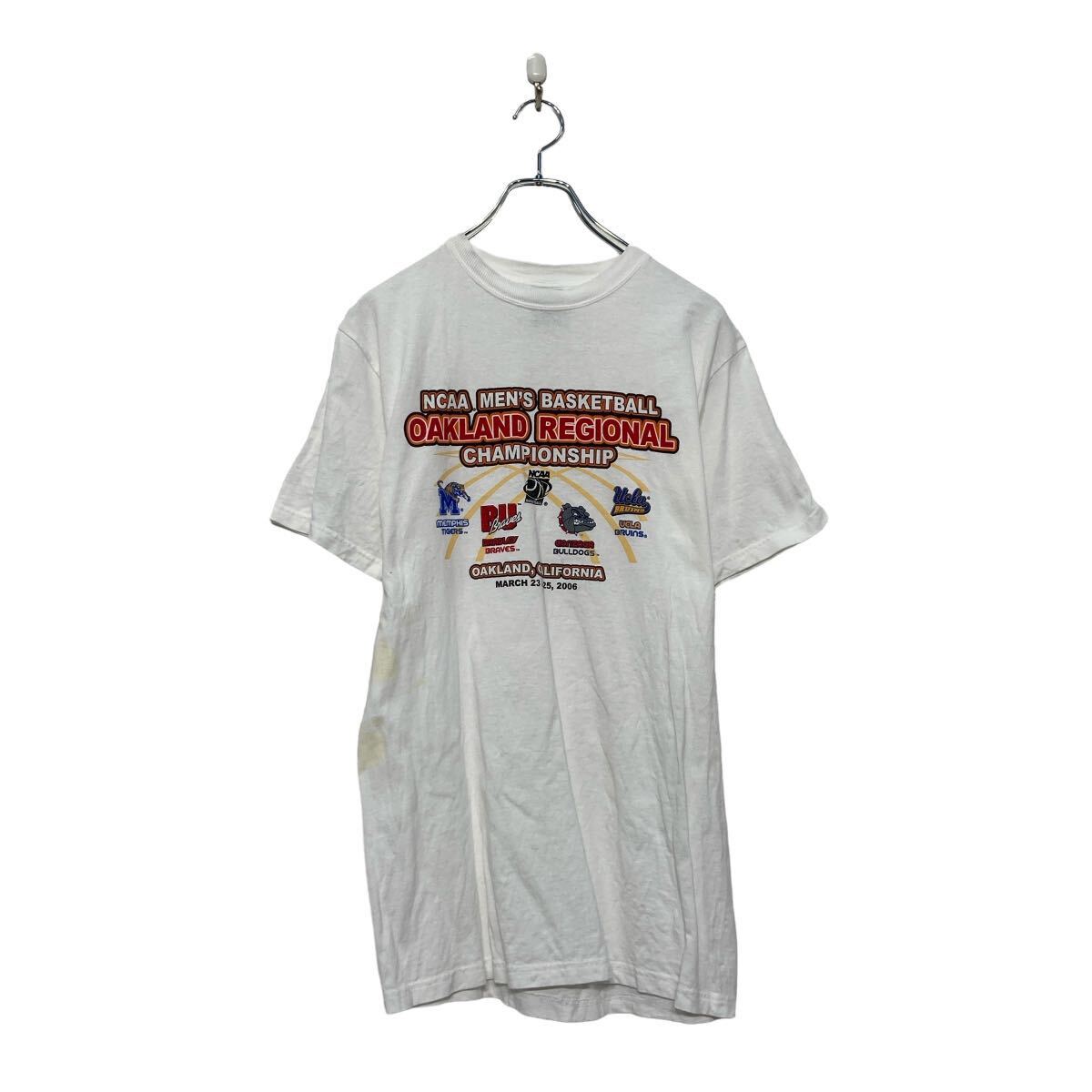 【中古】【古着】 半袖 プリント Tシャツ M ホワイト イラスト クルーネック 古着卸 アメリカ仕入 a607-5563(4.0)