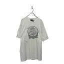 【中古】【古着】 DELSOL 半袖 プリント Tシャツ XL ホワイト ビッグサイズ クルーネック 古着卸 アメリカ仕入 a607-5579(4)