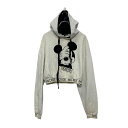 【中古】【古着】 Disney ロゴ スウェット パーカー ディズニー レディース S ホワイト ミッキー 古着卸 アメリカ仕入 a607-5692