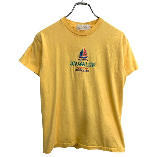 【中古】【古着】 J.America 半袖 ロゴ Tシャツ Lサイズ レディース シングルステッチ 刺繍 イエロー コットン USA製 古着卸 アメリカ仕入 t2407-3513 【中古】【古着】 J.America 半袖 ロゴ Tシャツ Lサイズ レディース シングルステッチ 刺繍 イエロー コットン USA製 古着卸 アメリカ仕入 t2407-3513
