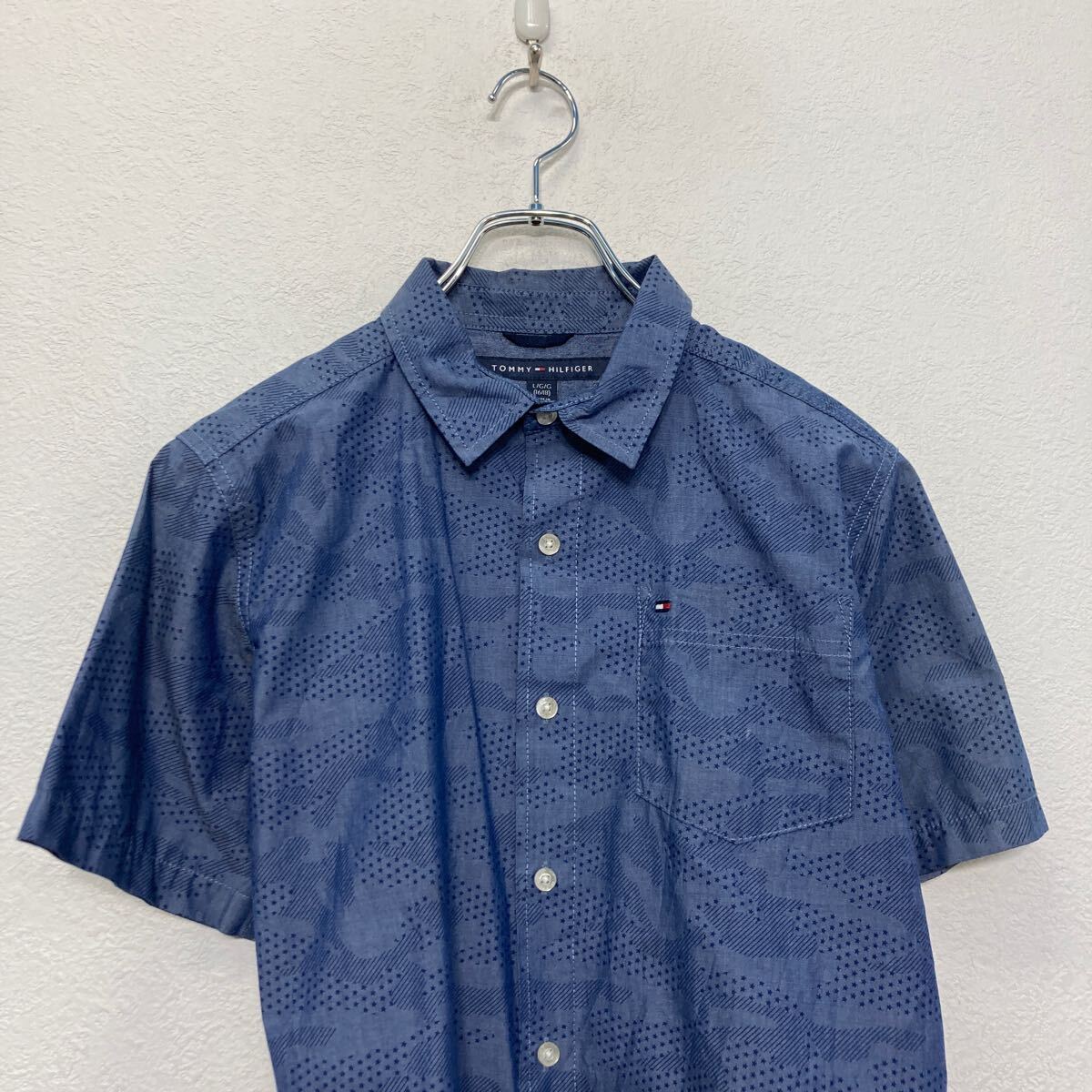 ����šۡڸ���� TOMMY HILFIGER Ⱦµ ̵�ϥ���� �ȥߡ��ե���ե����� L �ͥ��ӡ� ���å� �ݥ��å� ���岷 ����ꥫ���� a607-5763