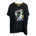 【中古】【古着】 MICKEY 半袖 プリント Tシャツ XLサイズ ミッキー ブラック ディズニー レディース 古着卸 アメリカ仕入 t2407-3550