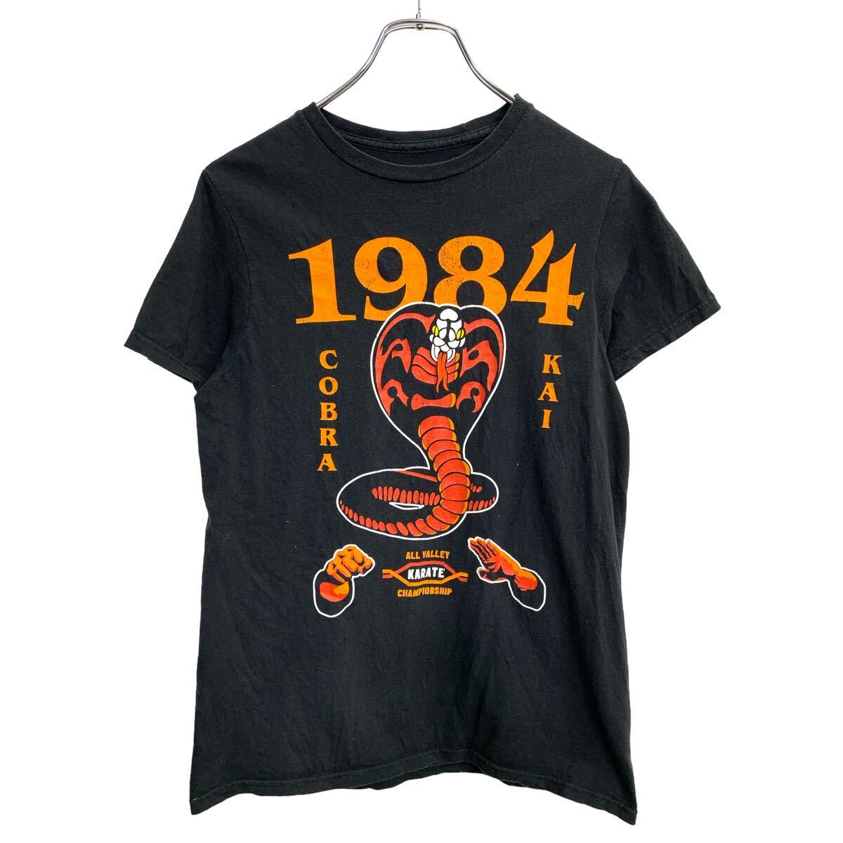 【中古】【古着】 HYBRID 半袖 プリント Tシャツ Sサイズ ハイブリッド ブラック コットン 古着卸 アメリカ仕入 t2407-3570