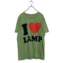 【中古】【古着】 半袖 プリントTシャツ L グリーン クルーネック 古着卸 アメリカ仕入 a607-5988