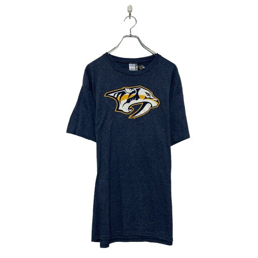 【中古】【古着】 PORT&COMPANY 半袖 プリント Tシャツ L ネイビー NHL ホッケー クルーネック 古着卸 アメリカ仕入 a607-6018 【中古】【古着】 PORT&COMPANY 半袖 プリント Tシャツ L ネイビー NHL ホッケー クルーネック 古着卸 アメリカ仕入 a607-6018