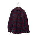 【中古】【古着】 northwest territory 長袖 チェック シャツ L レッド ポケット 古着卸 アメリカ仕入 a607-6052(4)