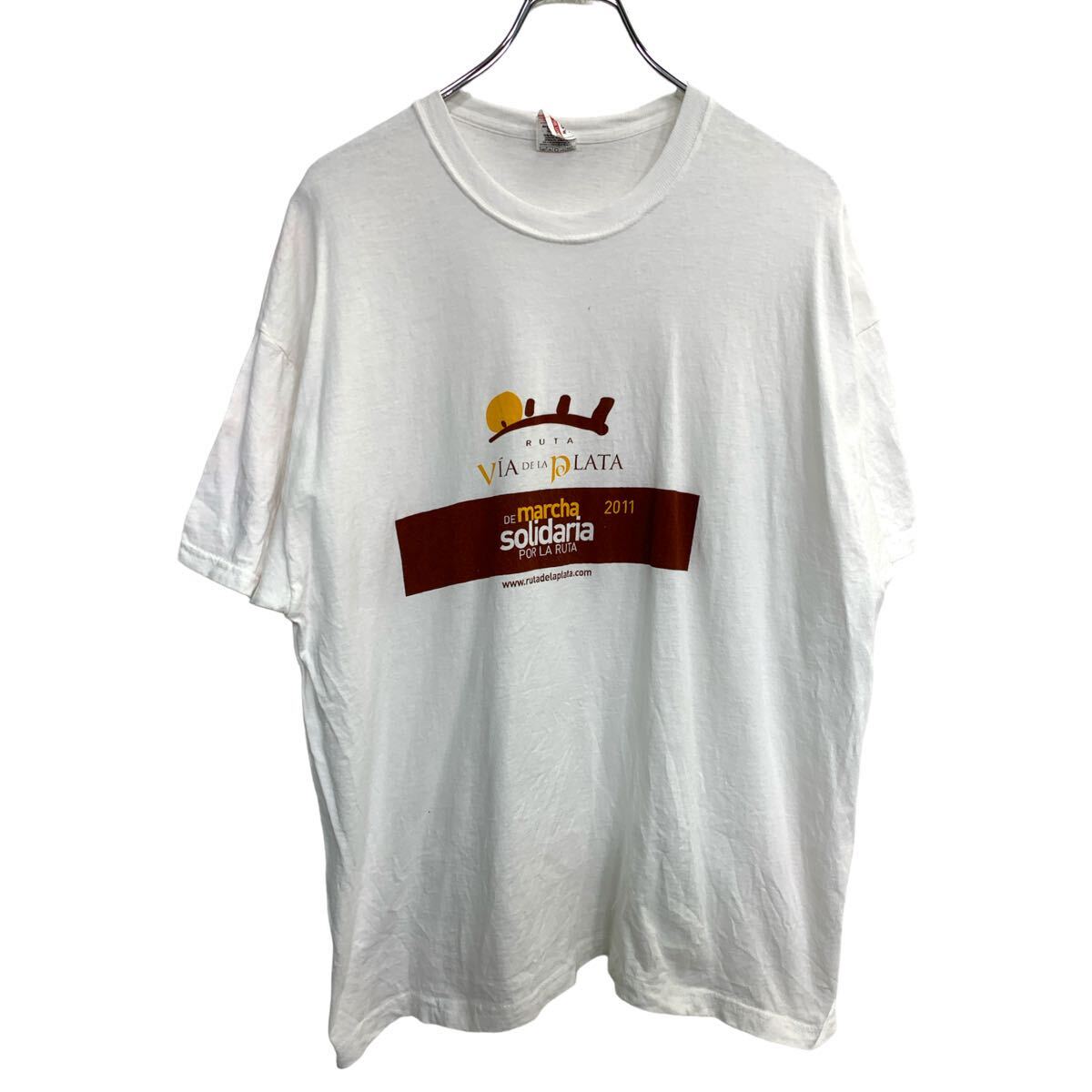【中古】【古着】 SCREEN STARS by FRUIT OF THE LOOM 半袖 プリント Tシャツ XLサイズ スクリーンスターズ ホワイト 古着卸 アメリカ仕入 t2407-3824
