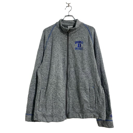 【中古】【古着】 Champion ニット ジップアップ ジャケット L グレー チャンピオン カレッジロゴ 古着卸 アメリカ仕入 a607-6113 【中古】【古着】 Champion ニット ジップアップ ジャケット L グレー チャンピオン カレッジロゴ 古着卸 アメリカ仕入 a607-6113