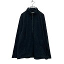 【中古】【古着】 higear ジップアップ フリースジャケット L ブラック アウトドア ワンポイントロゴ 古着卸 アメリカ仕入 a607-6235