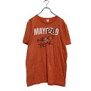 【中古】【古着】 BELLA+CANVAS 半袖 プリントTシャツ L オレンジ クルーネック 古着卸 アメリカ仕入 a607-6259