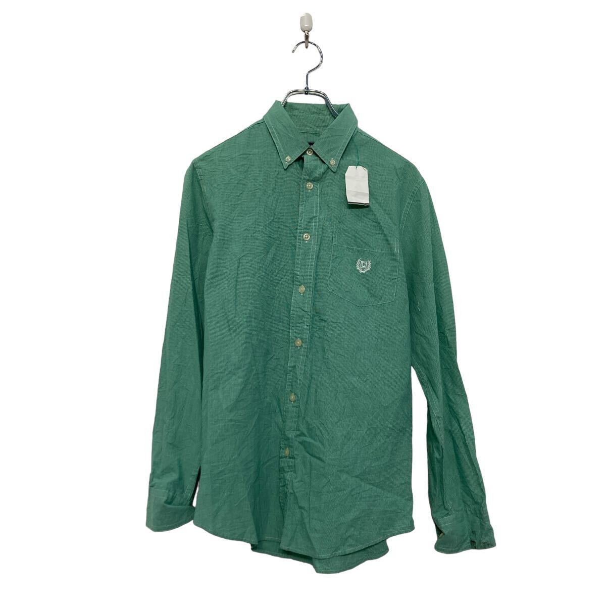 其它 - 【中古】【古着】 chaps 長袖 無地 シャツ チャップス S グリーン ポケット 古着卸 アメリカ仕入 a607-6374
