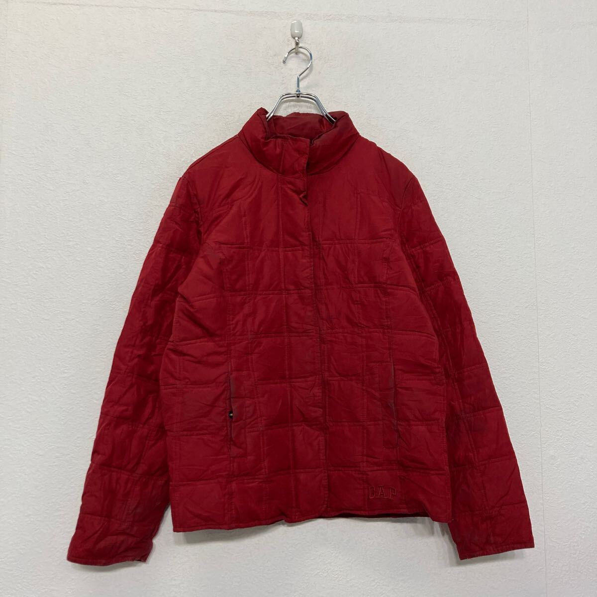 【中古】【古着】 GAP ジップアップ ダウン ジャケット ギャップ レッド M レディース アウター 中綿 冬 古着卸 アメリカ仕入 a607-6546