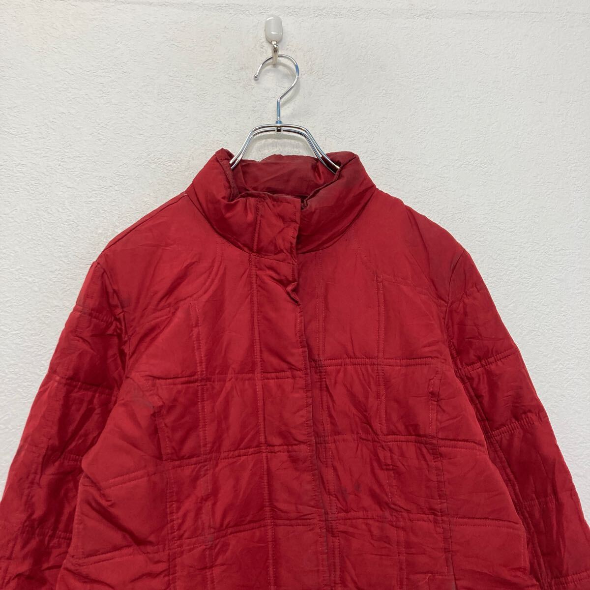 【中古】【古着】 GAP ジップアップ ダウン ジャケット ギャップ レッド M レディース アウター 中綿 冬 古着卸 アメリカ仕入 a607-6546