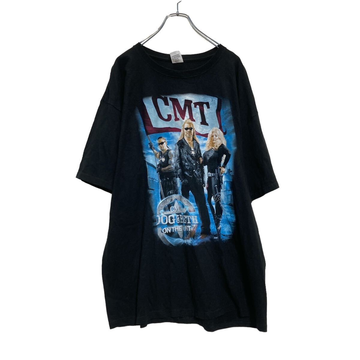 【中古】【古着】 anvil 半袖 プリントTシャツ 2XL ブラック ビッグサイズ クルーネック 古着卸 アメリカ仕入 a607-6671