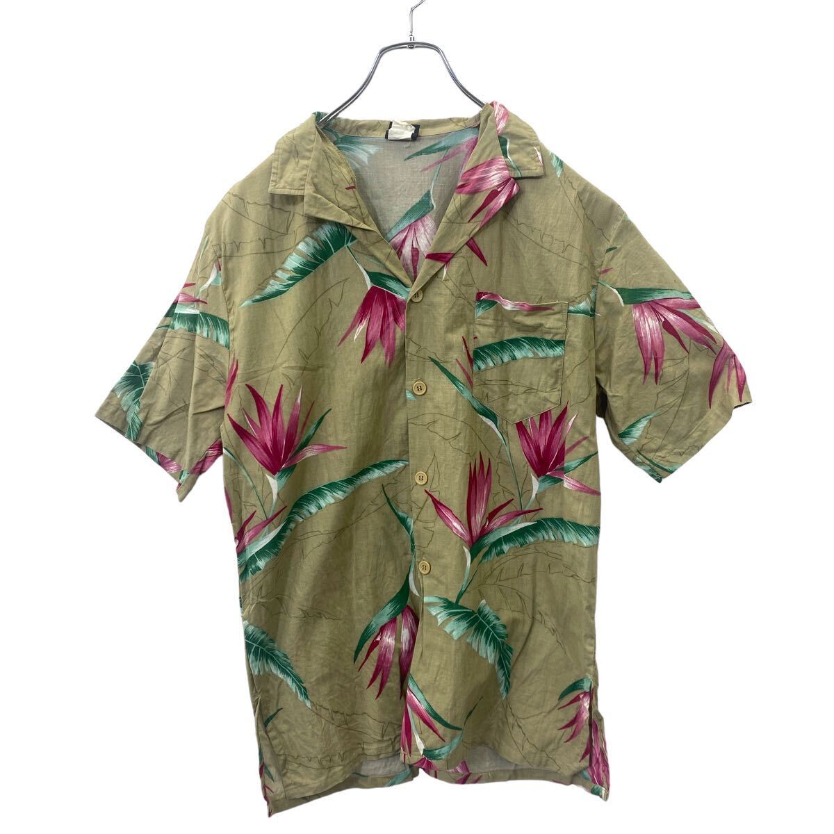 XL★古着 半袖 シャツ メンズ 90年代 90s 総柄 黒他 ブラック 24jun08 中古 トップス USA製 90s VINTATGE OLD STUSSY ブロックチェック柄 キューバシャツ