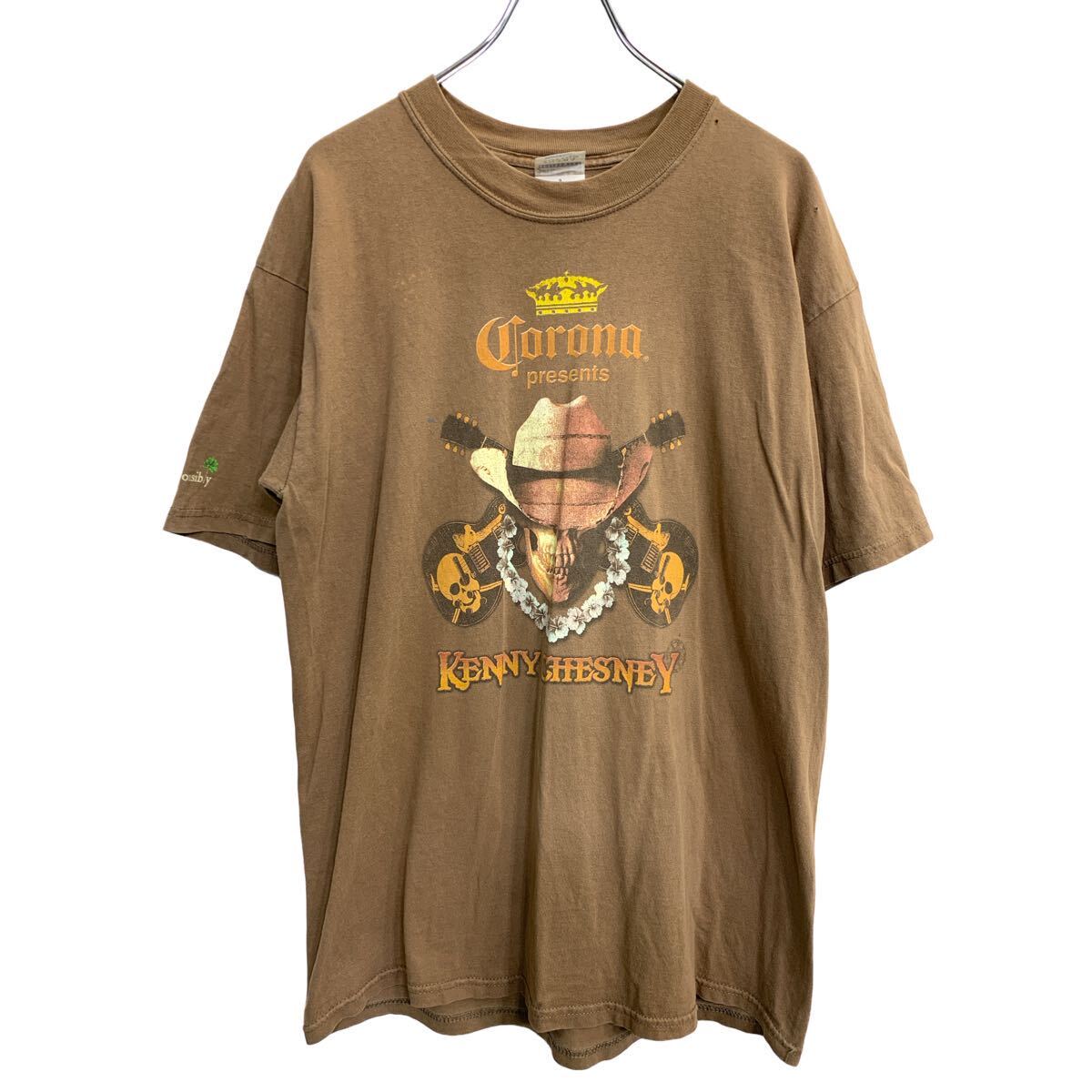 【中古】【古着】 GILDAN 半袖 プリント Tシャツ Lサイズ ギルダン ブラウン コットン 古着卸 アメリカ仕入 t2407-4336