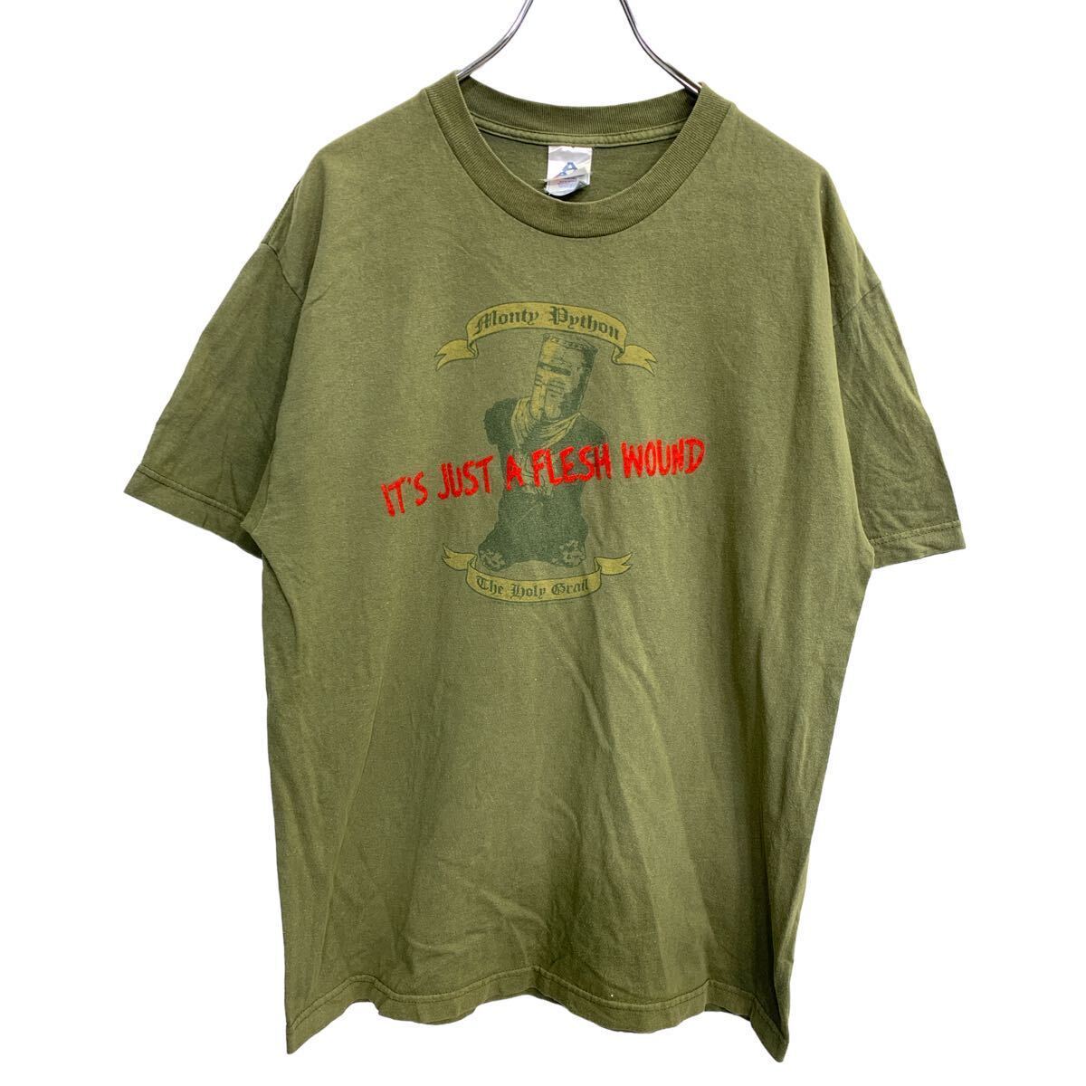 【中古】【古着】 ALSTYLE 半袖 プリント Tシャツ Lサイズ アルスタイル オリーブグリーン コットン メキシコ製 古着卸 アメリカ仕入 t2407-4366