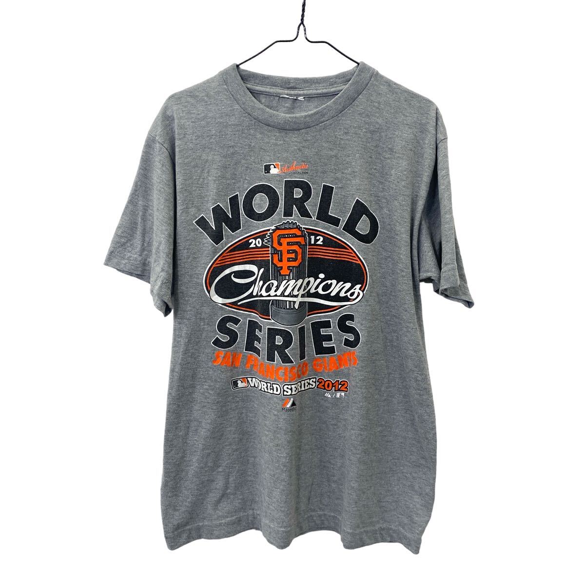 Rakuten - 【中古】【古着】 majestic 半袖 プリント Tシャツ L サイズ相当 グレー 古着卸 アメリカ仕入 t2407-4406