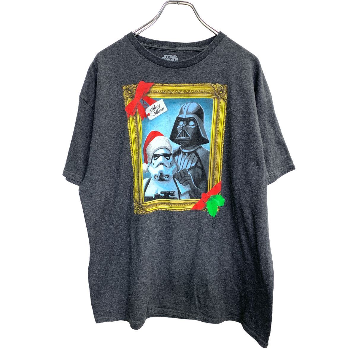 【中古】【古着】 STAR WARS 半袖 プリント Tシャツ スターウォーズ キャラクター グレー 古着卸 アメリカ仕入 t2407-4467
