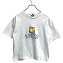 【中古】【古着】 SOMERS 半袖 ロゴ Tシャツ Mサイズ レディース ホワイト 刺繍 コットン シングルステッチ 古着卸 アメリカ仕入 t2407-4486(4)