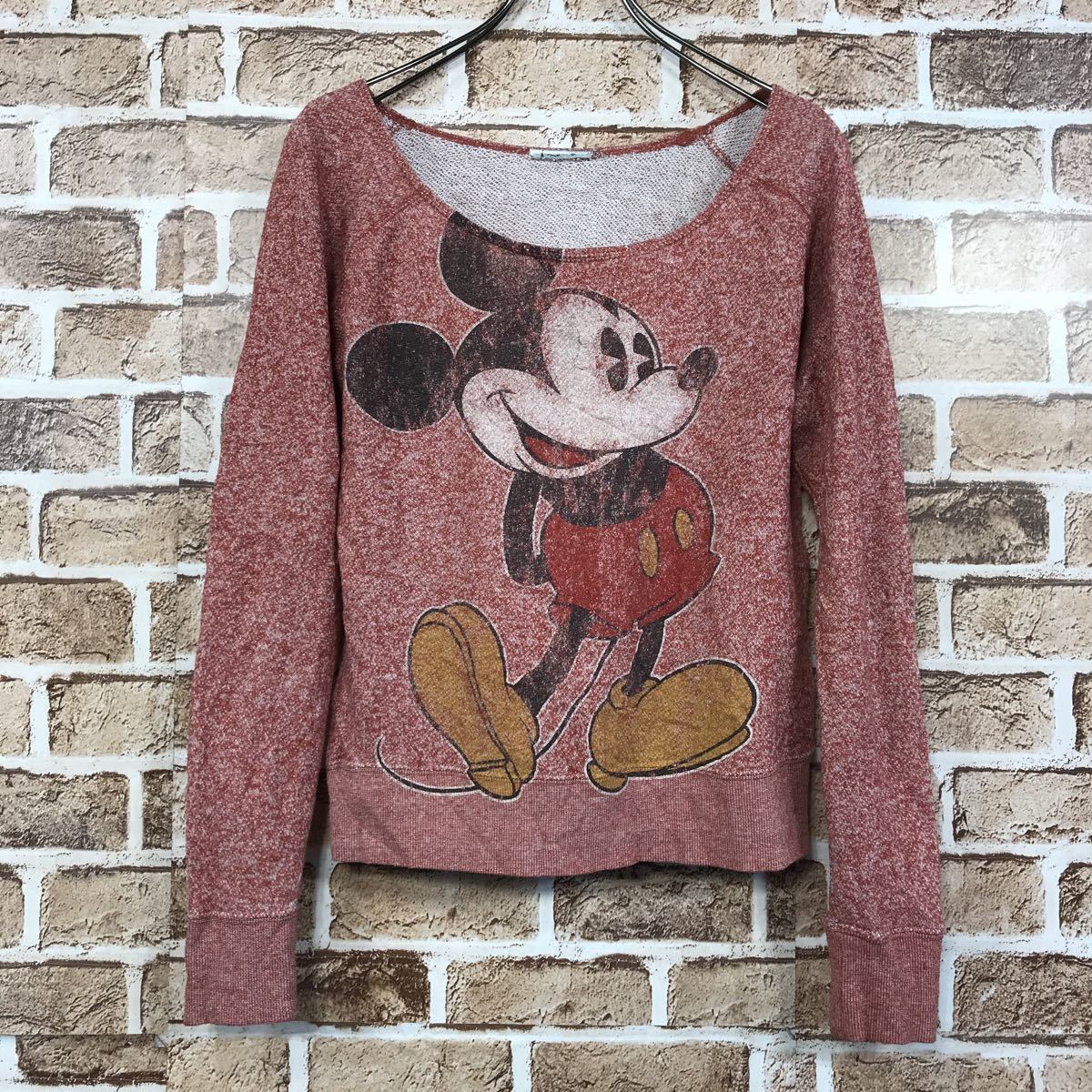 【中古】【古着】 古着卸 アメリカ仕入 Disney スウェット Mサイズ位 ミッキー Mickey t205-3079