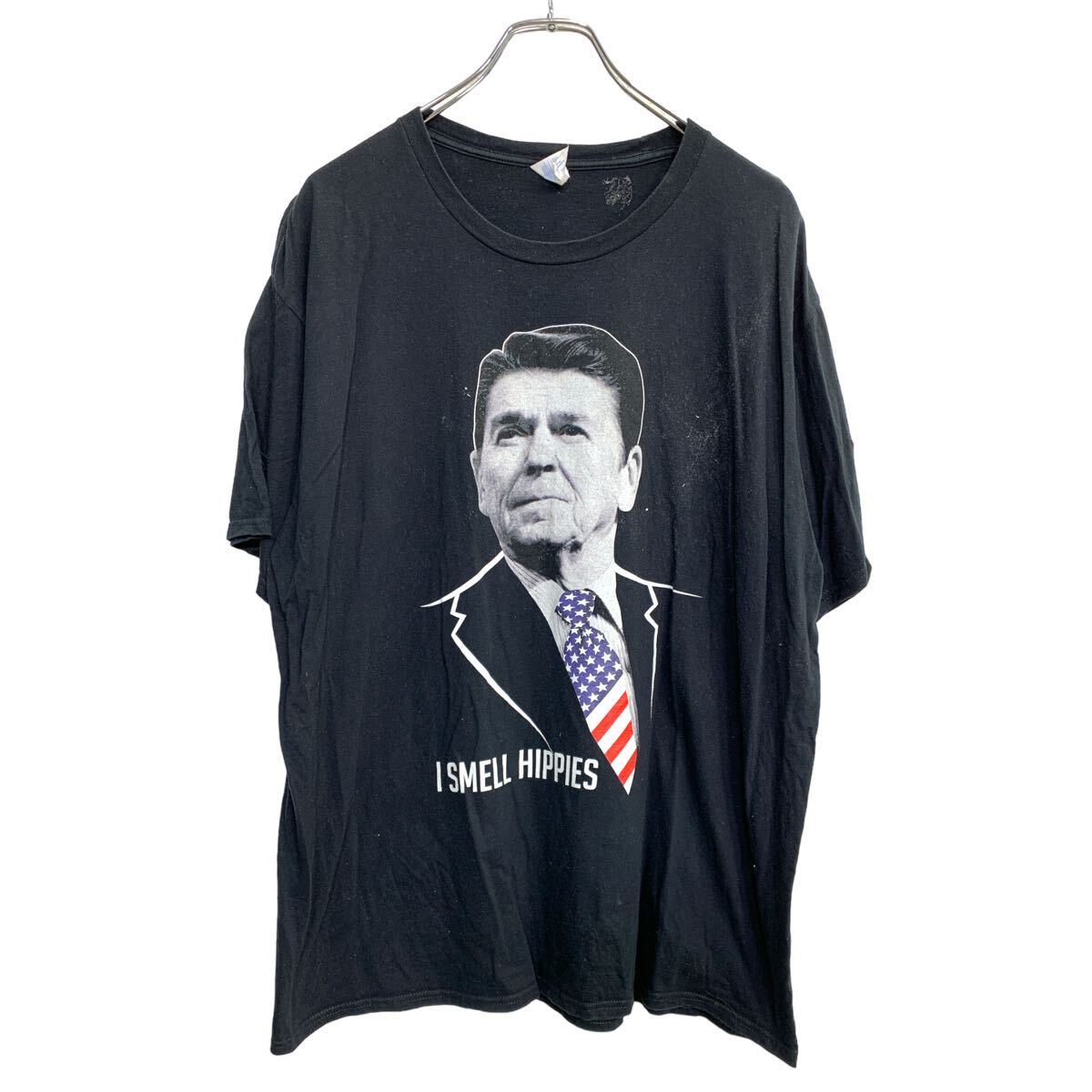 【中古】【古着】 PORT&COMPANY 半袖 プリント Tシャツ XLサイズ ポートアンドコンパニー ブラック コットン 古着卸 アメリカ仕入 t2407-4569