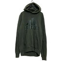 【中古】【古着】 adidas ロゴ スウェット パーカー M アディダス グリーン 裏起毛 プルオーバー 古着卸 アメリカ仕入 a607-6965