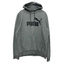 【中古】【古着】 PUMA ロゴ スウェット パーカー M プーマ グレー プルオーバー 古着卸 アメリカ仕入 a608-5103(4)