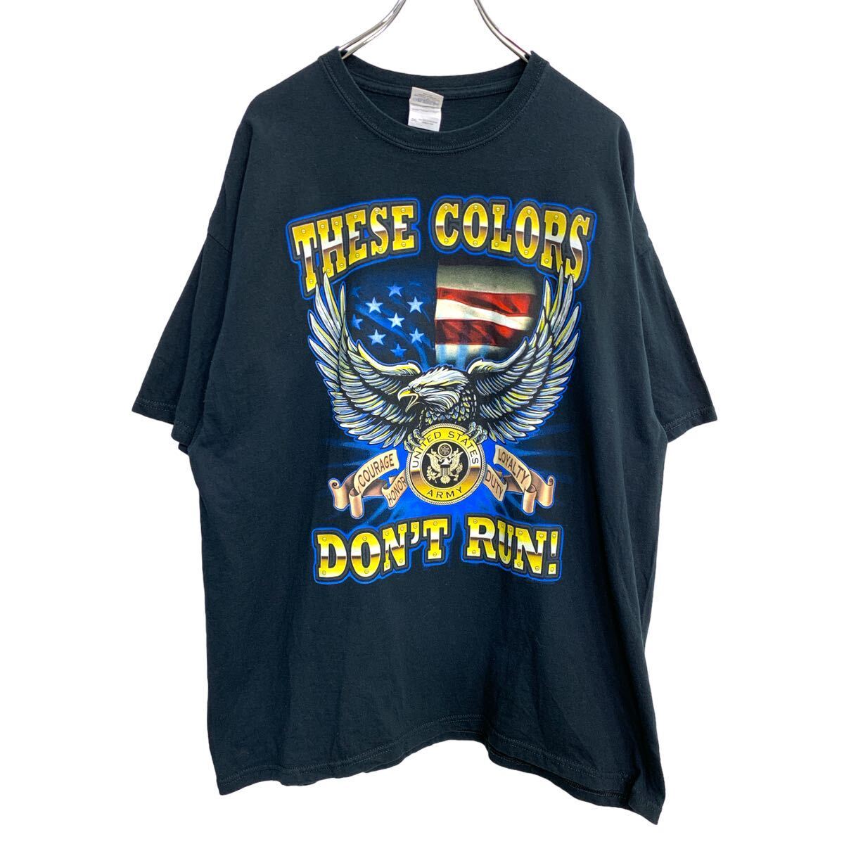 【中古】【古着】 GILDAN 半袖 プリント Tシャツ 2XLサイズ ギルダン ビッグサイズ ブラック コットン 古着卸 アメリカ仕入 t2407-4607