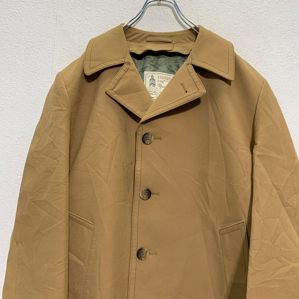 【中古】【古着】 LONDON FOG チェスターコート XL〜 ベージュ ロンドンフォグ ビッグサイズ 古着卸 アメリカ仕入 a608-5197
