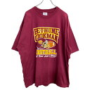 【中古】【古着】 GILDAN 半袖 プリント Tシャツ XXLサイズ ギルダン ビッグサイズ ワインレッド コットン 古着卸 アメリカ仕入 t2408-300...