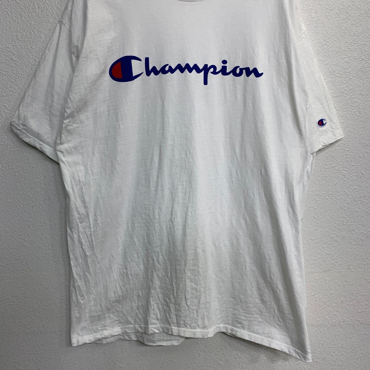 【中古】【古着】 Champion 半袖 プリント Tシャツ XLサイズ チャンピオン ホワイ...