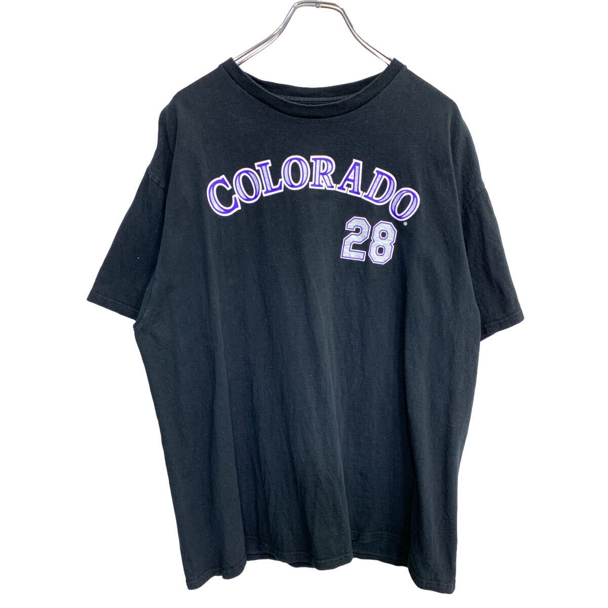 【中古】【古着】 半袖 プリント Tシャツ XLサイズ ブラック 古着卸 アメリカ仕入 t2408-3066