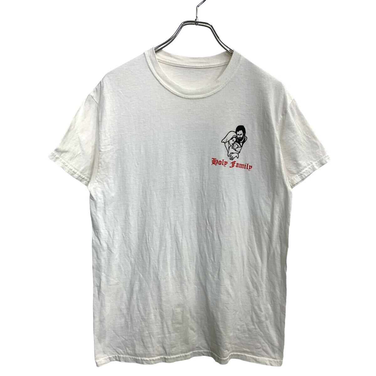 【中古】【古着】 半袖 プリント Tシャツ Lサイズくらい ホワイト 古着卸 アメリカ仕入 t2408-3267