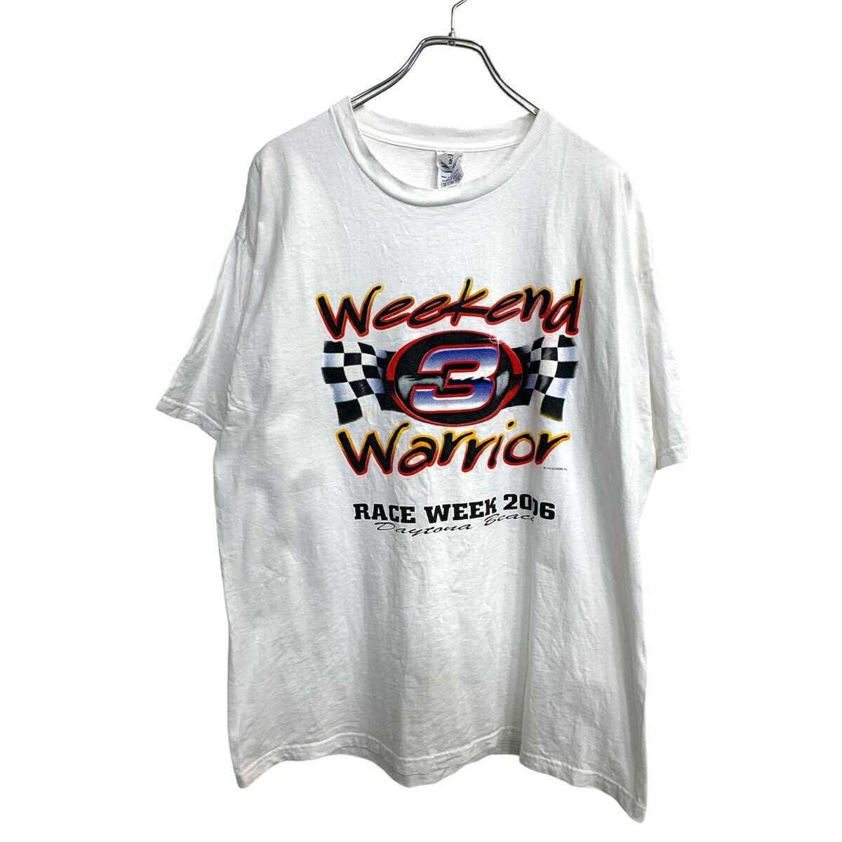 【中古】【古着】 DELTA 半袖 プリント Tシャツ XLサイズ デルタ ホワイト コットン メキシコ製 古着卸 アメリカ仕入 t2408-3290
