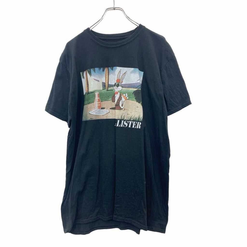 【中古】【古着】 ABSOLUTECULT 半袖 プリント Tシャツ XLサイズ ブラック コットン 古着卸 アメリカ仕入 t2408-3366