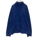 【中古】【古着】 L.L.Bean ハーフジップ フリースジャケット L ネイビー エルエルビーン アウトドア 古着卸 アメリカ仕入 a608-5541
