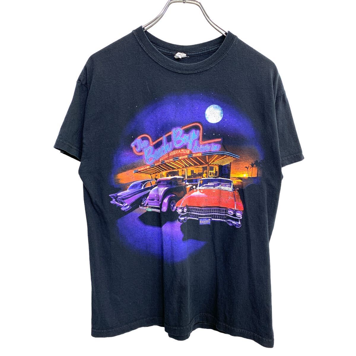 【中古】【古着】 anvil 半袖 プリント Tシャツ Mサイズ アンビル ブラック コットン 古着卸 アメリカ仕入 t2408-3396