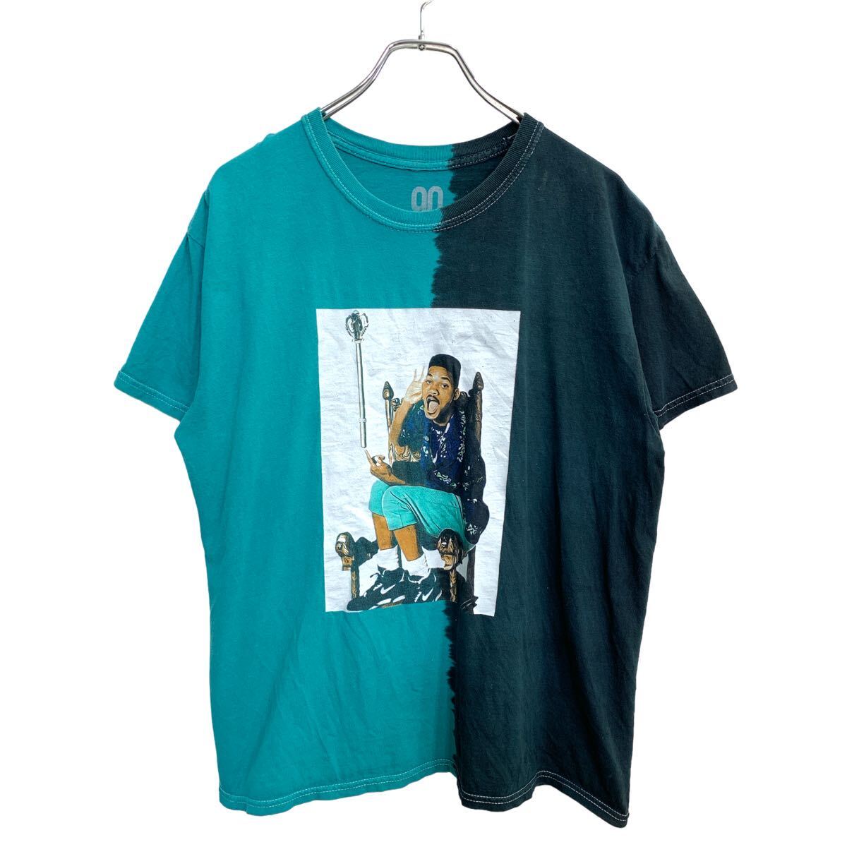 【中古】【古着】 90s LEGENDS 半袖 プリント Tシャツ XLサイズ ブラック グリーン コットン 古着卸 アメリカ仕入 t2408-3406