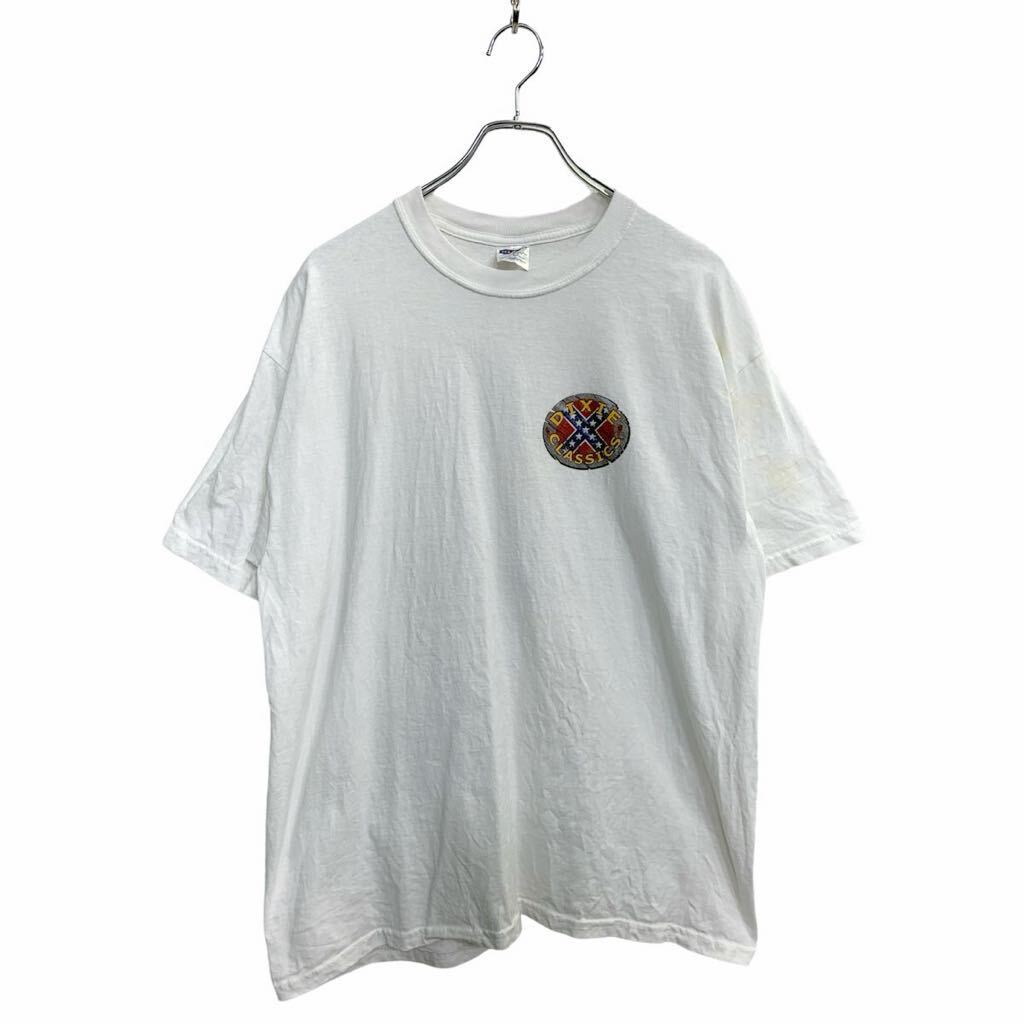 【中古】【古着】 JERZEES 半袖 プリント Tシャツ Lサイズ ジャージーズ ホワイト コットン 古着卸 アメリカ仕入 t2408-3412